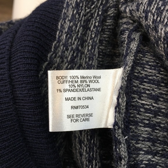 Orvis Merino Wool 1/4 Zip Sweater Mens Size Large Houndstooth Long Sleeve - Picture 5 of 7